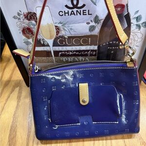 Arcadia Purple Patent Leather Wristlet– Made in Italy